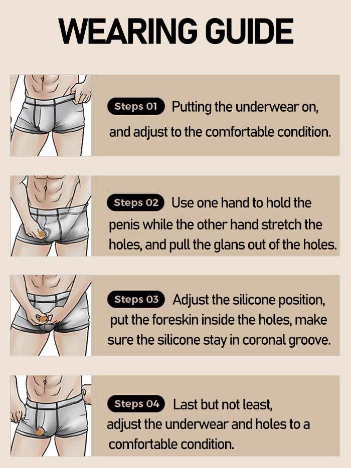 Men's Foreskin Overlength Correction Underwear | Omffiby