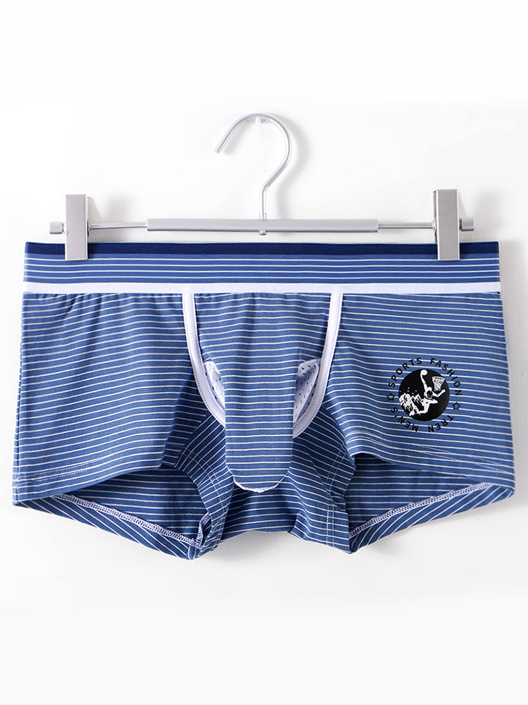 2 Pack Men’s Separate Support Pouch Cotton Trunks | Omffiby