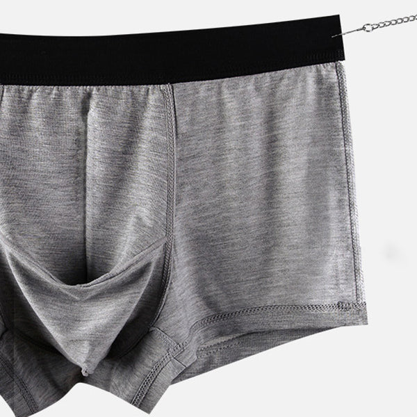 Men's Modal Elephant Separate Pouch Boxer Briefs | Omffiby