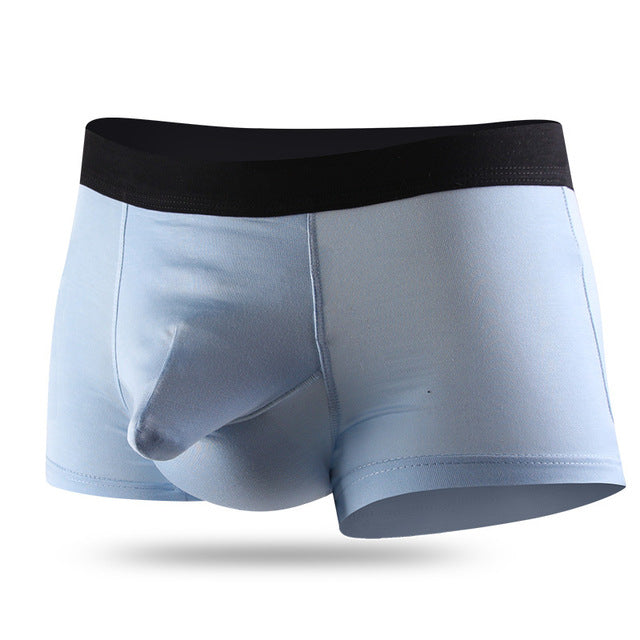 Mens Modal Elephant Separate Pouch Boxer Briefs Omffiby 9064