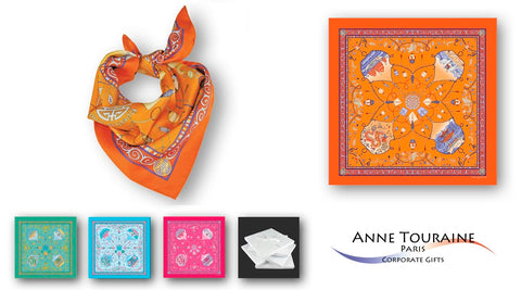 corporate gifts for women executives - luxury silk scarves by Anne Touraine Paris™