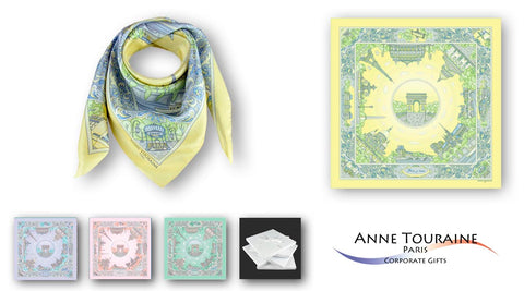 corporate gifts for women executives - Designer silk scarves by Anne Touraine Paris™