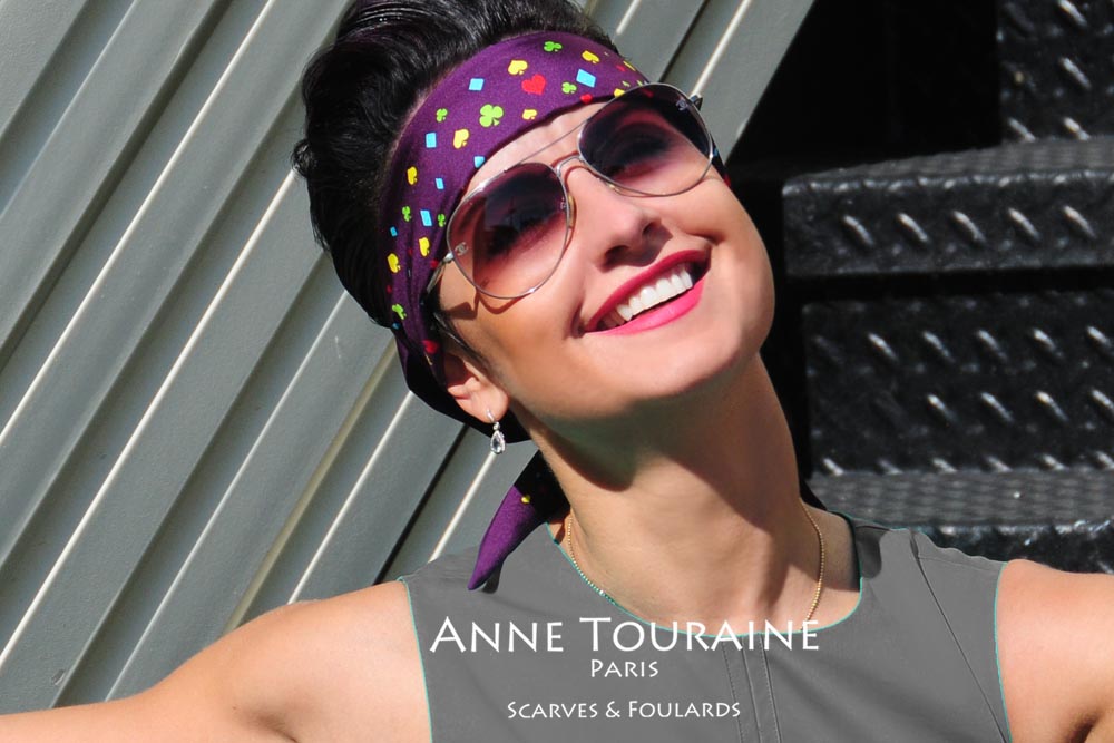  Silk twillies by ANNE TOURAINE Paris™: smile! It's headband time!