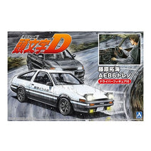 1/24 Fujiwara Takumi Ae86 Trueno (Project-D Ver) With Figure Nav Image 1