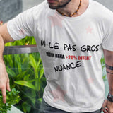 T-shirt Homme Personnalisé mi lé pas gros Nuance Créole - Myachetealy