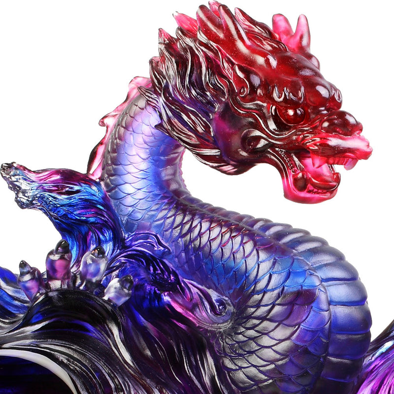 Celestial Dragon Encouragement Dragon Of Evolution Liuli Crystal Art