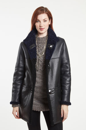 Reversible Shearling Barn Jacket Shop Women S Shearling Jackets