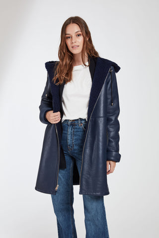 Reversible Shearling Sleeveless Wrap Coat - Ready-to-Wear 1AAKII