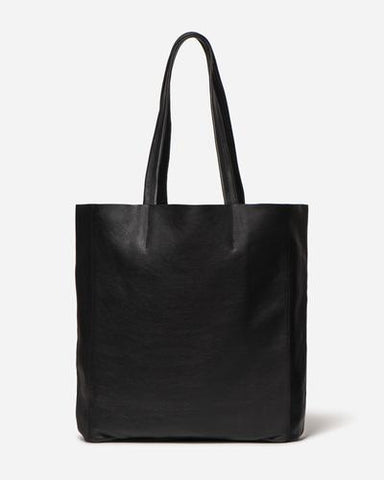 Stitch & Hide Georgia Leather Tote Bag Black