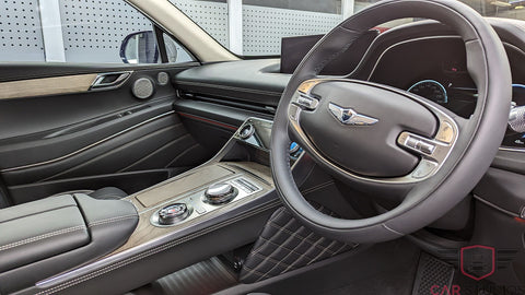 2023 Genesis GV80 Silver / Black Interior Steering Wheel