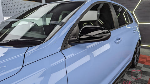 2023 Hyundai i30N in Blue side mirror