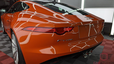 2016 Jaguar F-Type in Orange back light