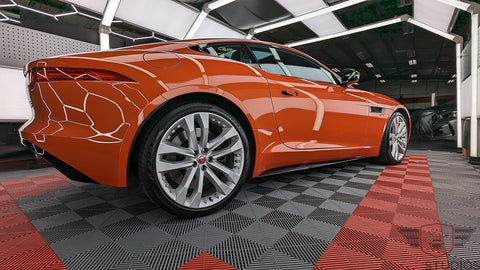 2016 Jaguar F-Type in Orange Side Left Wheel