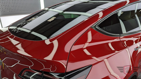 2023 Tesla Model Y / Red Rear Fender