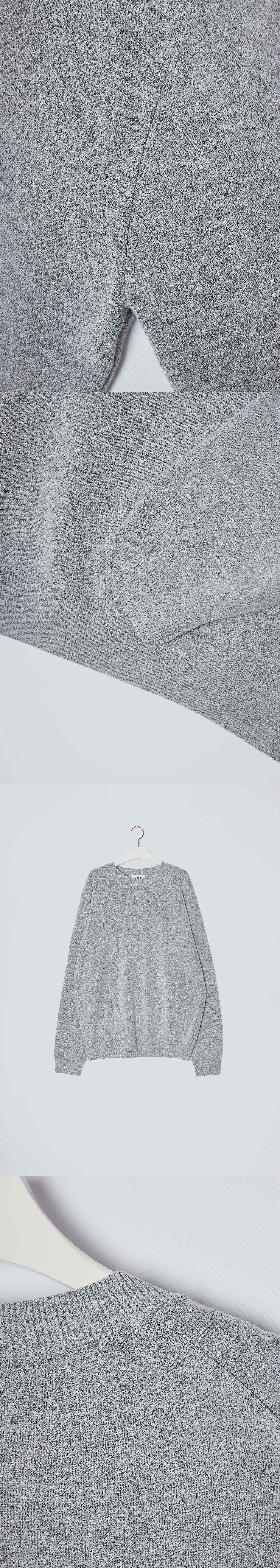 Cashmere Round Knitwear(Melange Gray)