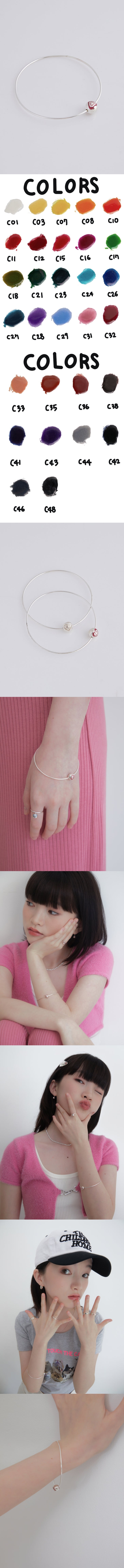 puffy heart swing bangle