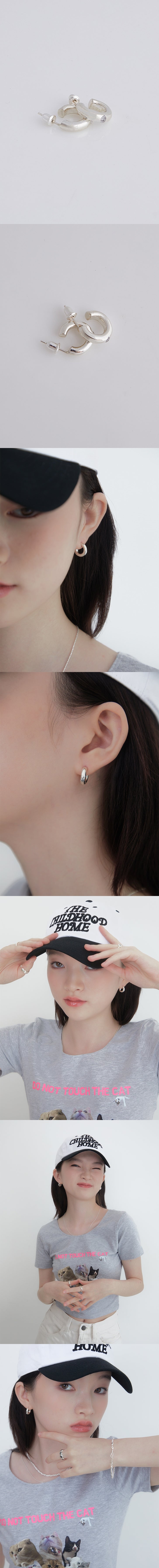 tidy round shaped earring