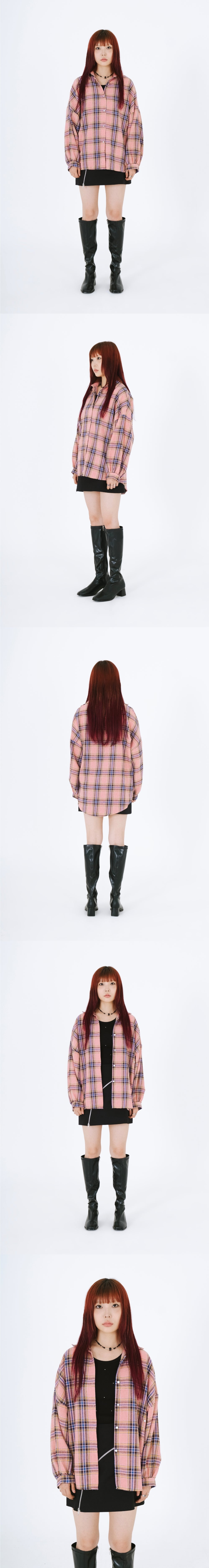 WARM CHECK SHRITS / PINK