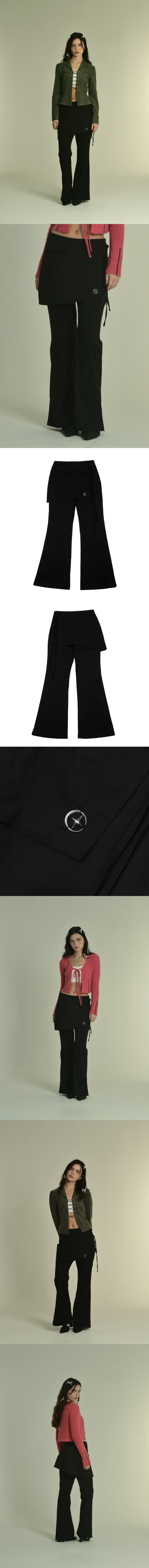 skirt slacks (black)