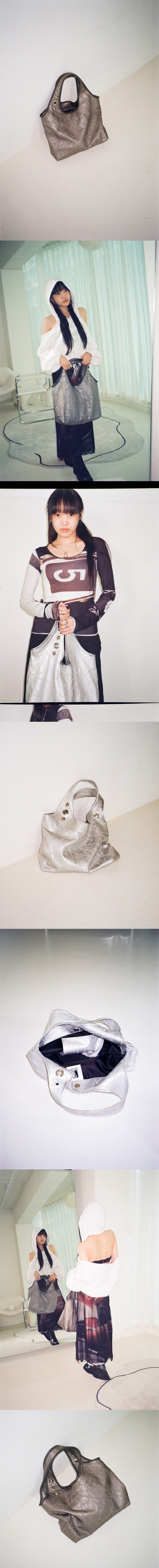 Bones Bag (silver- grey)