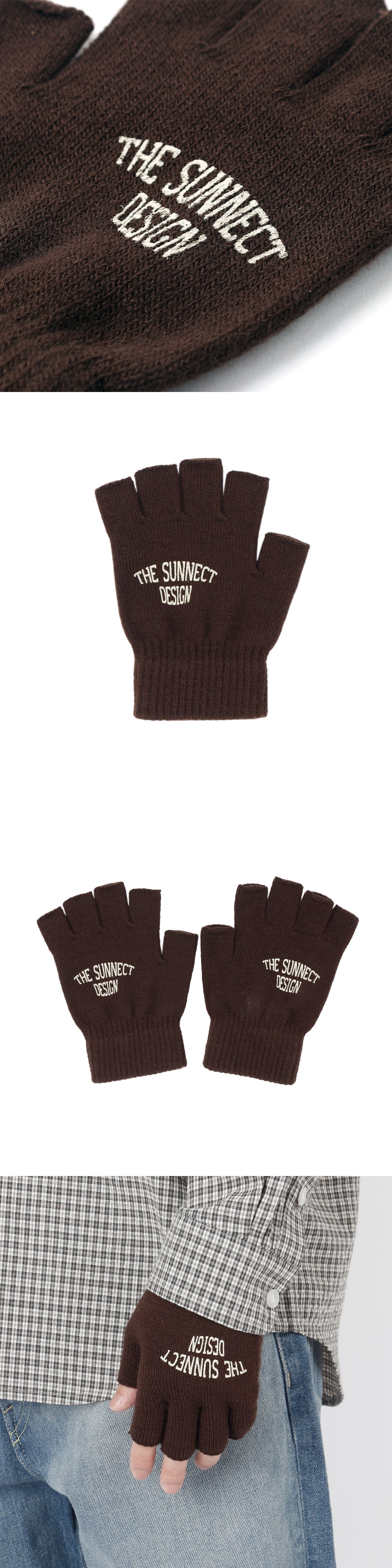 Bulge Logo Gloves - Brown