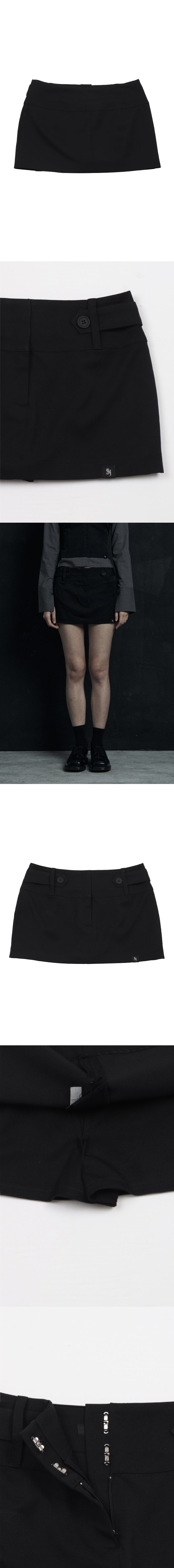 BIZO MINI SKIRT BLACK BLACK