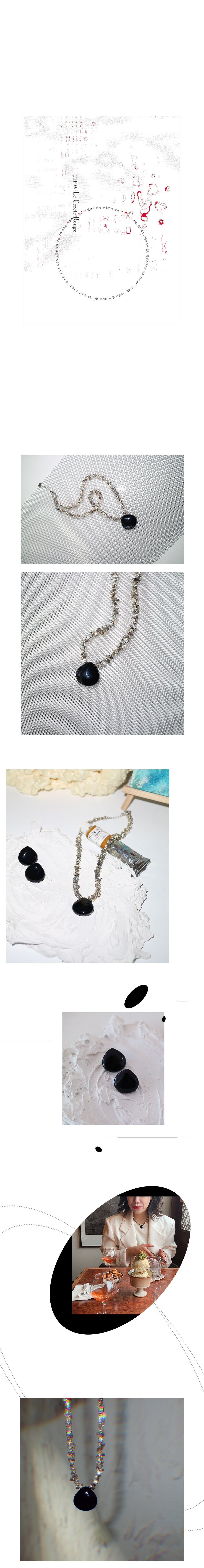 Onyx and Pyrite set-Necklace