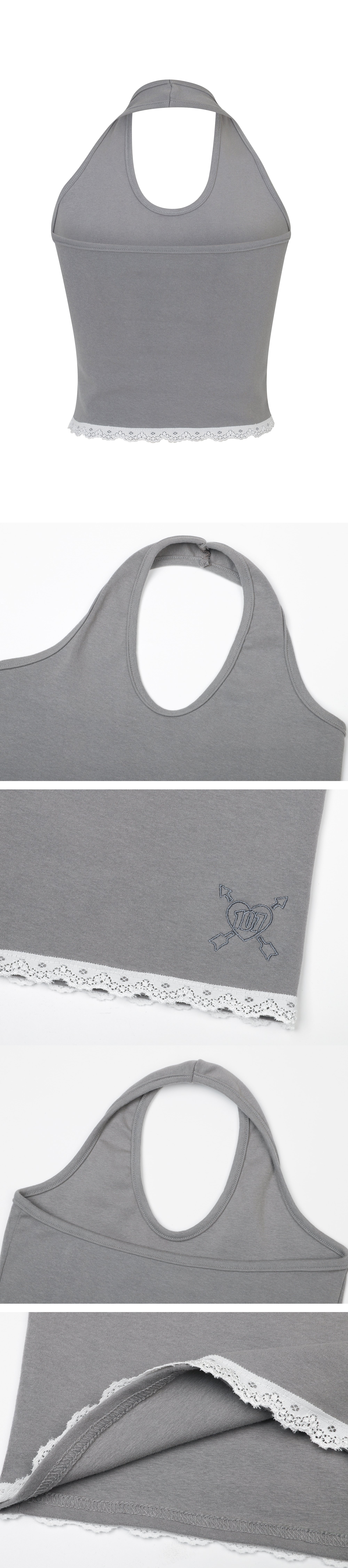 SIWL halter sleeveless (koala gray)