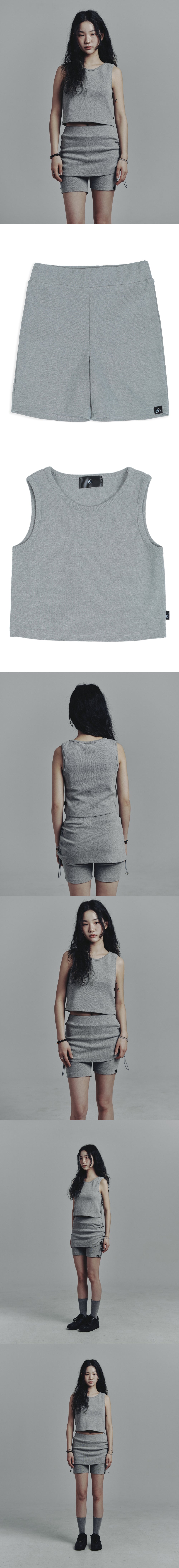 Basic line pants ( grey )