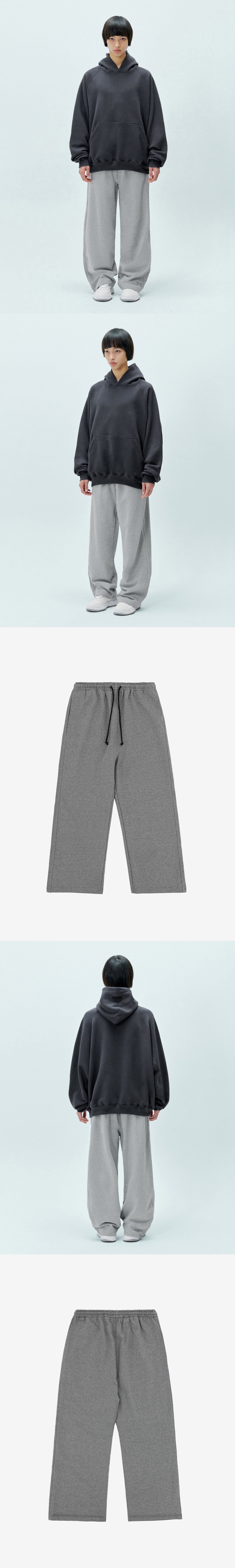 Wide Lounge Pants - Heather Grey