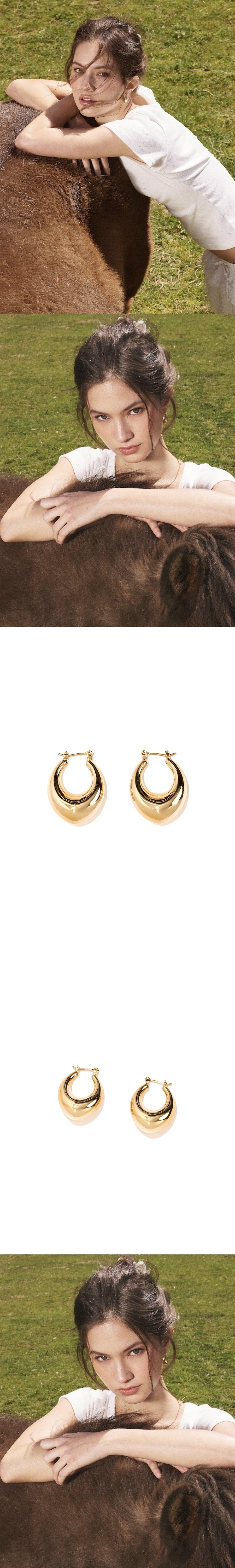 FLORENCE EARRINGS - L (GOLD)