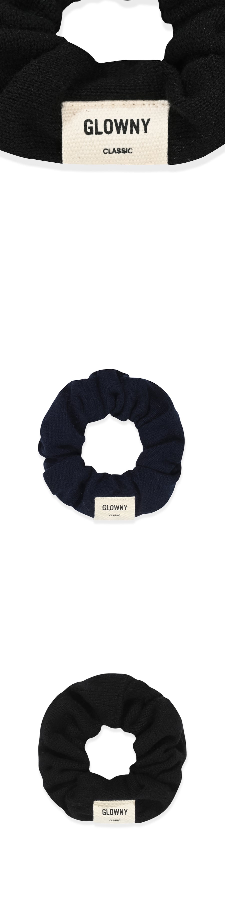 EVERYDAY G KNIT SCRUNCHIE (BLACK)