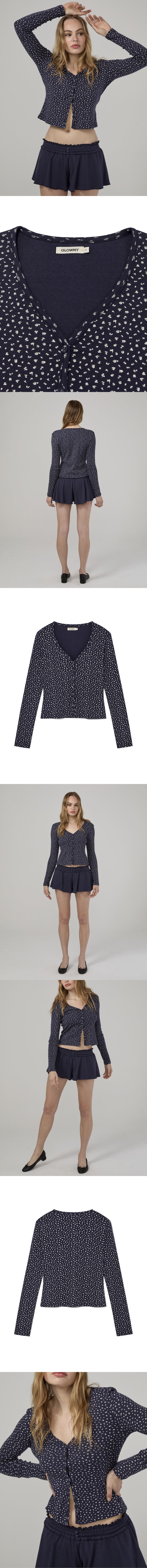 PROVINCE EYELET CARDIGAN (BLACKBERRY BLOOM)