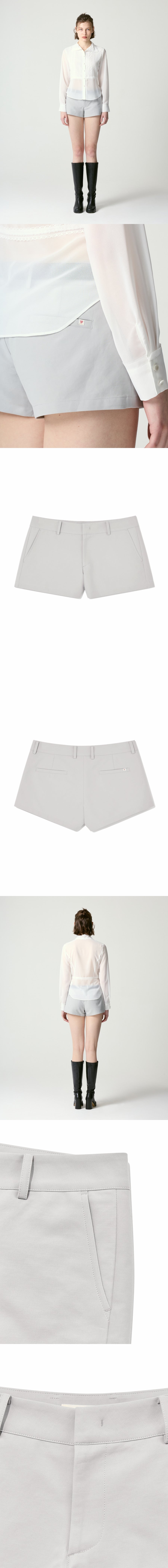 GENTLE MICRO SHORTS (STEEL GRAY)