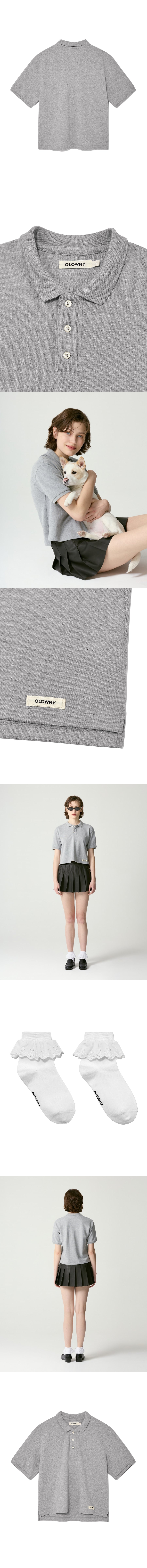 HERITAGE POLO SHIRT (MELANGE GRAY)