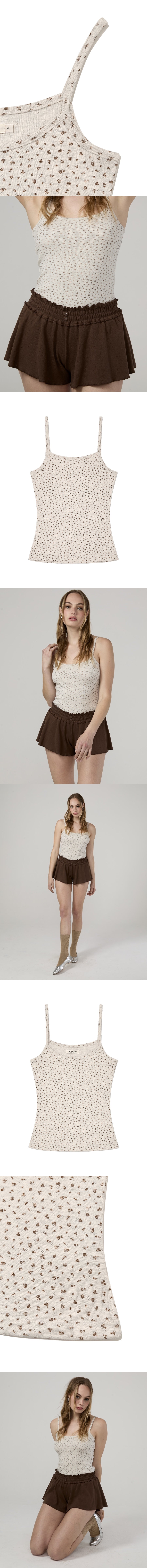 PROVINCE EYELET TANK (PEANUT BLOOM)