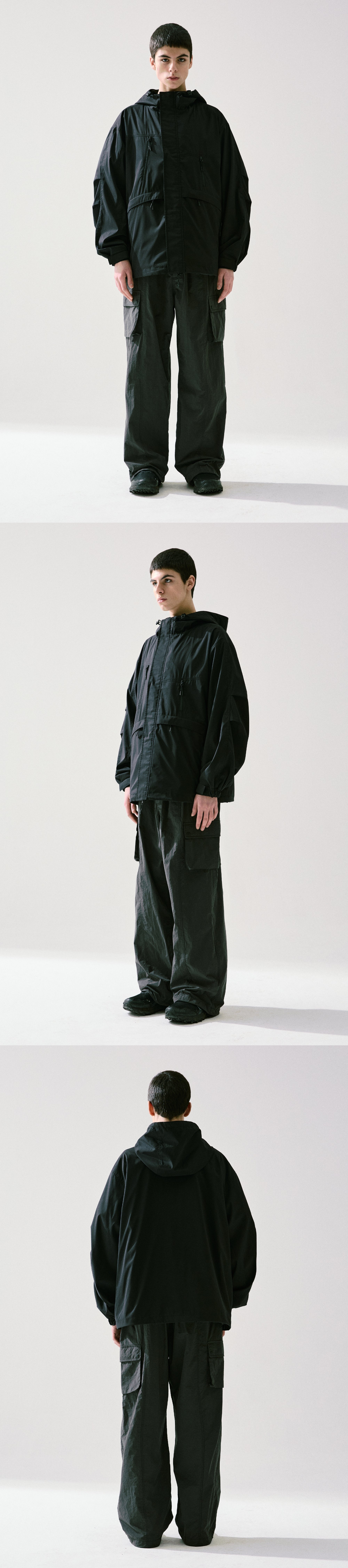 UNBALANCED AIRY JACKET(BLACK)