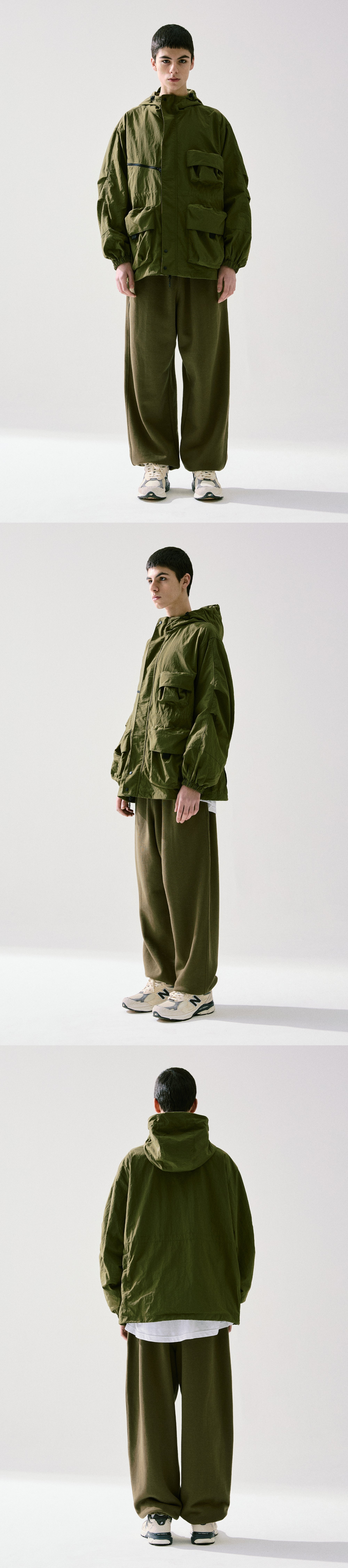 LOOSE MOUNTAIN WIND JACKET (OLIVE)