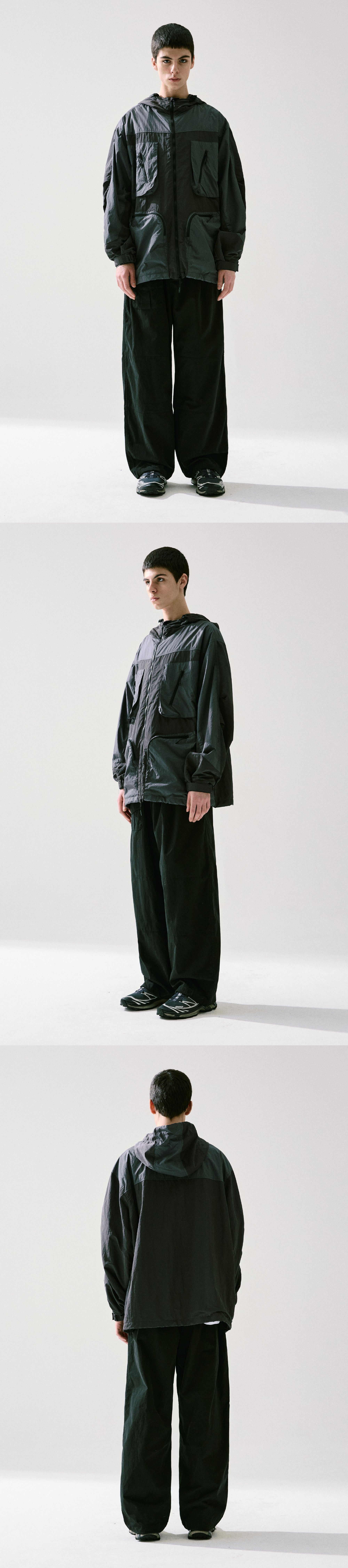 C/N MULTI POCKET PANTS (BLACK)