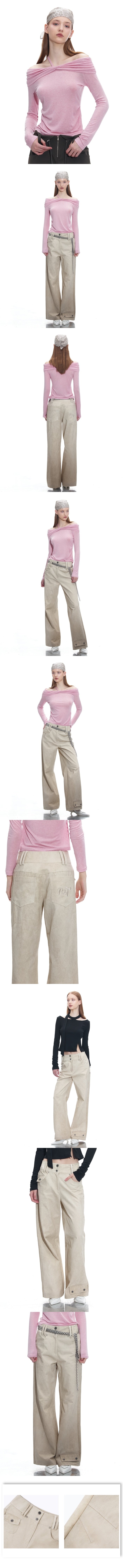 Basic Wide Cotton Pocket Pants