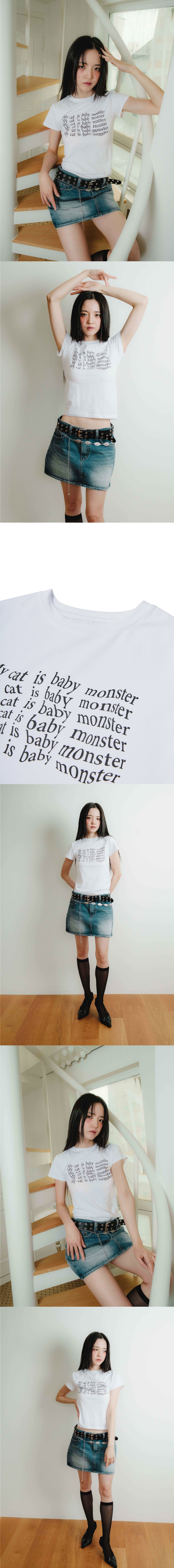 BABY MONSTER T-SHIRT / WHITE