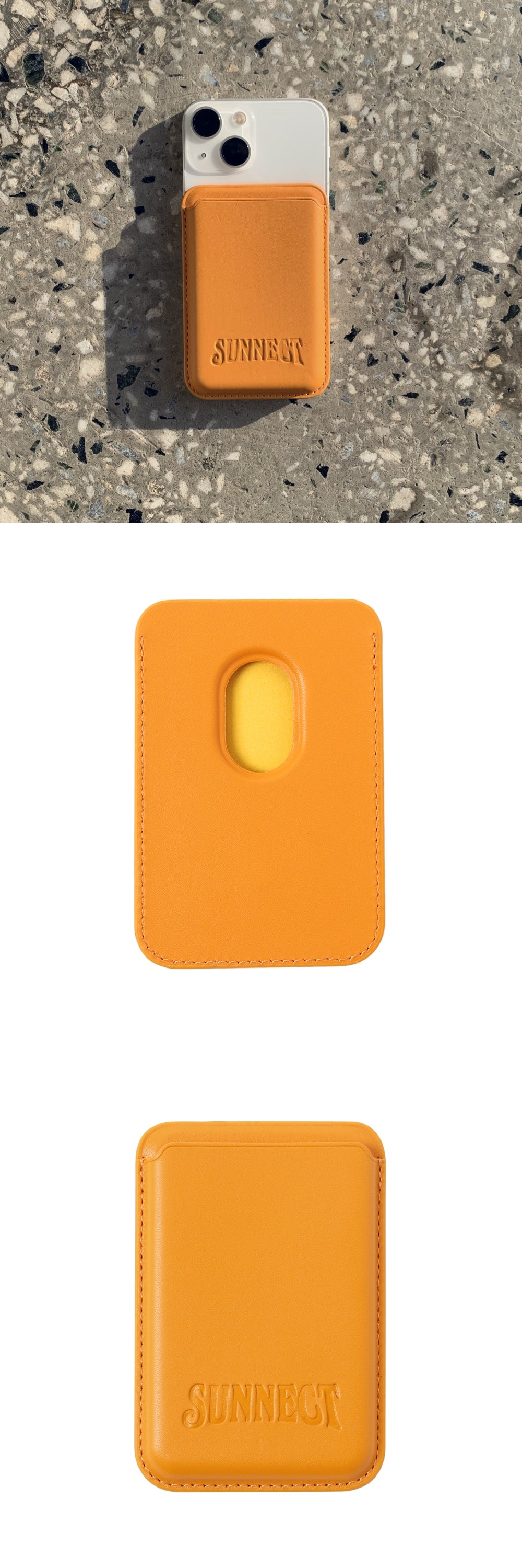 SUNNECT Magnetic Wallet - Orange