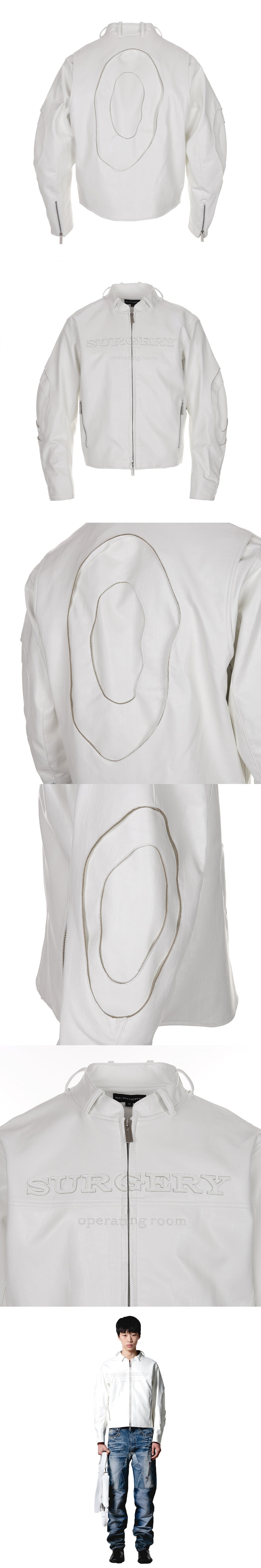 surgery stratum leather jacket 'white'