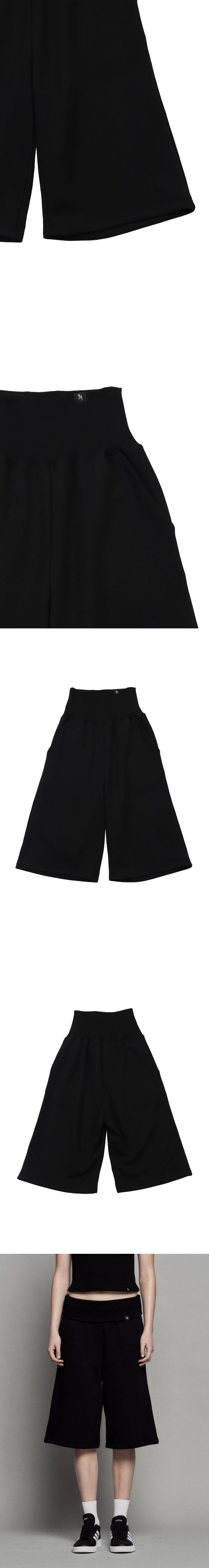 PLAIN PIGMENT POLD BERMUDA SHORTS BLACK