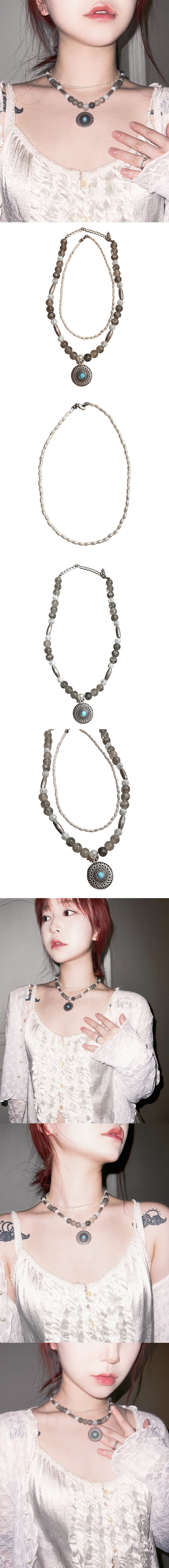 oriental blue necklace