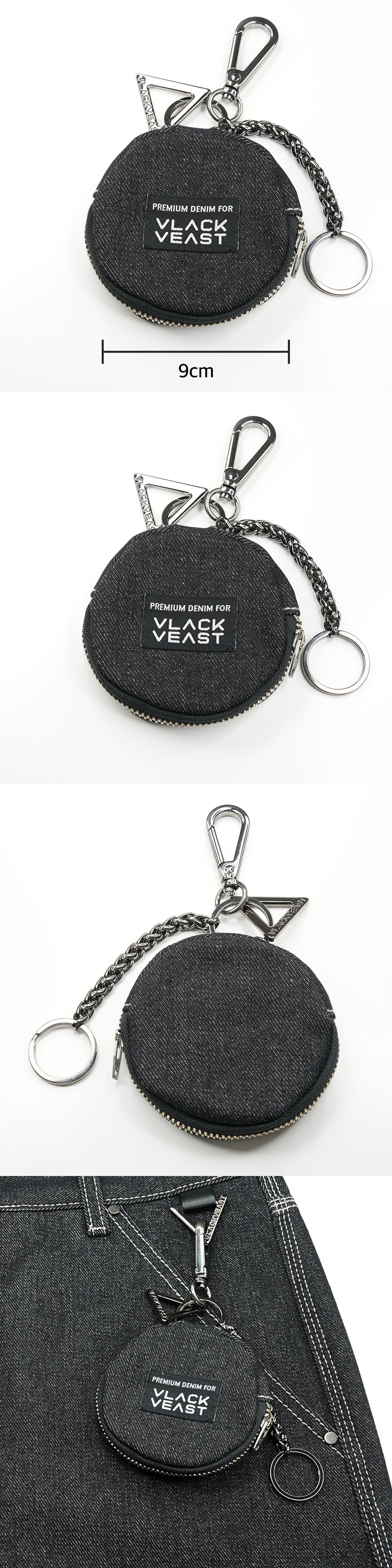 AC4303 _DENIM POUCH _Charcoal Gray