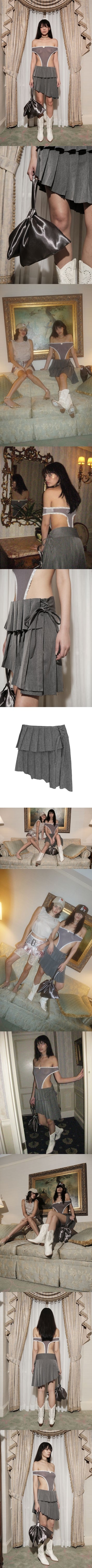 Asymmetric Pray Skirt