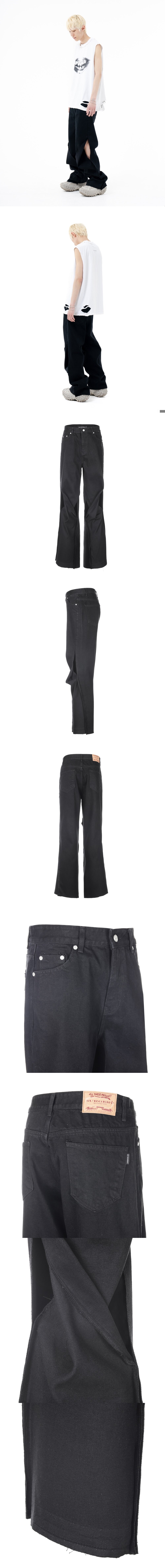 surgery front twisted pants 'black'