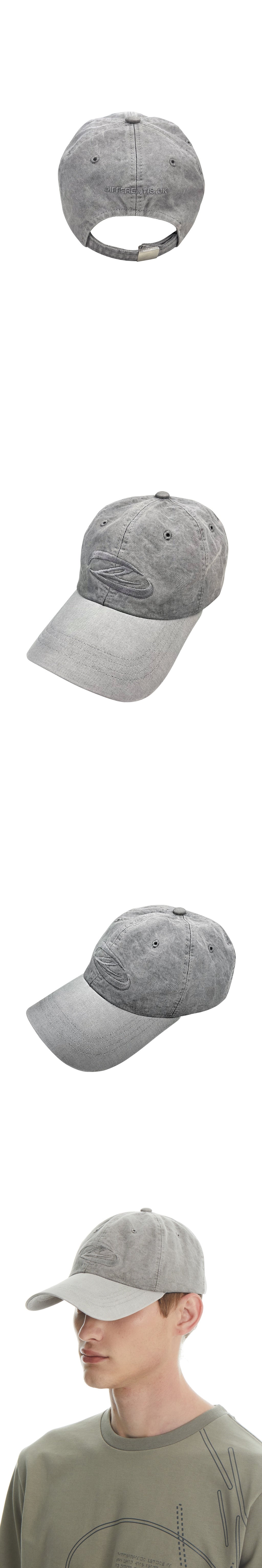 Washed Ball Cap-Silver Grey