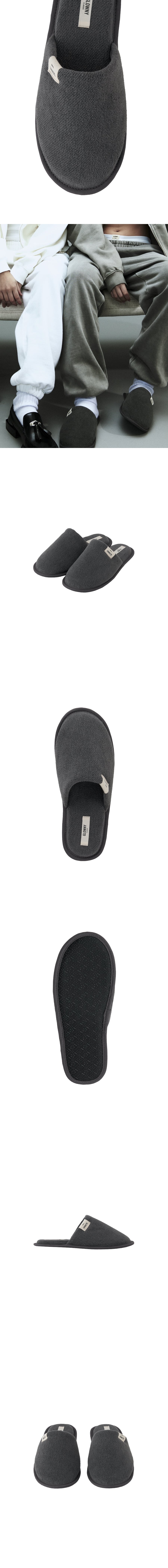 G CLASSIC SLIPPERS (CHARCOAL)